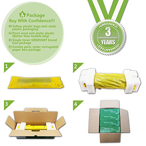 GREENSKY Kompatible Tonerkartuschen Ersatz für Samsung CLT-406S 4 Packung (1B 1C 1Y 1M) für Samsung CLP-360 CLP-360N CLP-365 CLP-365W SL-C410W SL-C460FW CLX-3300 CLX-3305 CLX-3305N CLX-3305FN CLX-3305FW CLX-3305W SL-C460FW Xpress C460FW C460W C410FW C410W - 5