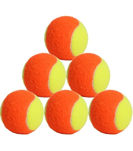 Lot De 8 Balles De Tennis Basse Pression (-25%) - Vert/Jaune - Pour Débutants, Enfants, Chiens - 2