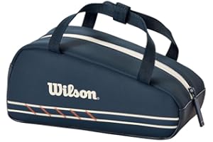 Wilson Borsa da Tennis Roland-Garros 2025 Mini Tour, Design Elegante, Facile Da Trasportare, Spaziosa e dall'Aspetto Elegante, Colore: Blu Navy Scuro Colore: blu navy scuro