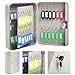 Produktbild 48 Haken Schlüssel Halter Box Metall sicheren W/Tag Fall Schrank Wandhalterung Home Schloss Aufbewahrung grau