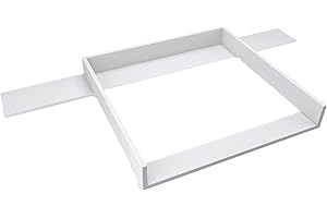 regalik Plan à Langer avec Plateau pour Hemnes d'IKEA, Extension pour Table à Langer pour Commode 50x160 cm, Amovible, Plan à Langer avec Façades Droites, Blanc