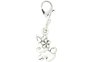 Breloque Charm pour Bola de Grossesse ou pour Mettre sur un Bracelet Collier Porte Clé Lapin