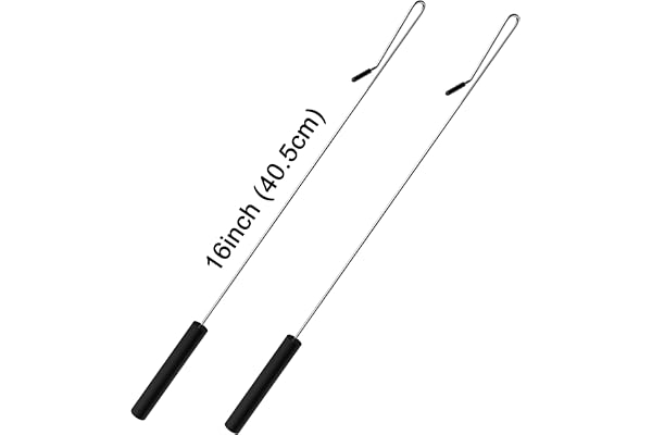 Jakeei Lot de 2 poignées de marionnettes de 40,6 cm - Tige de contrôle en métal - Accessoire pour marionnettes petites et grandes
