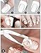 Perfect Summer Peel Off Liquid Base Coat Nail Skin Cream 15ml + 5PCS Nail Sponge Stamper + Stainless Steel Nipper Bent Tweezers + 10PCS Nail Strip Tape Nail Art Manicure DIY Tools