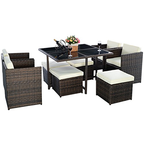 Poly Rattan Rattanset Rattanmöbel Gartenmöbel Lounge Set Sitzgruppe Polyrattan Gartenset max 8er set Garnitur