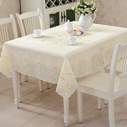 XMMLL Tablecloth Pvc Waterproof And Centrifugals European-Style Printing Table Cloth Table Mat Pad,K),132*177Cm