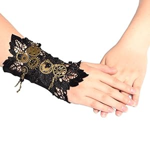 BLESSUME Steampunk Pulsera victoriana con brazalete de muñeca 1 pieza