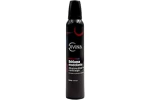 Schiuma Modellante ad azione disciplinante e anticrespo per capelli mossi, ricci, super-ricci ultra definiti ed elastici Natural&Amazing di DIVINA BLK con olio di cotone e cheratina (200ml)