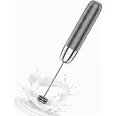 Maestri House Espumador de leche recargable, máquina de espuma eléctrica de mano, impermeable, desmontable, batidor de bebida