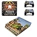 Produktbild THTB Playstation 4 Pro + 2 Controller Aufkleber Schutzfolien Set - Assassin's Creed Odyssey (1) /PS4 P