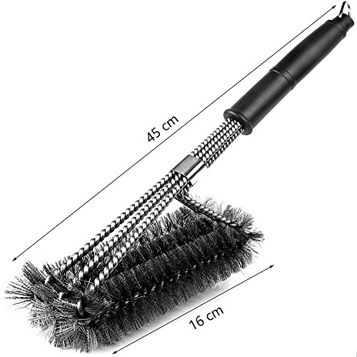 Cooleaf 18″ BBQ Grillbürsten, 304 Edestahlbürste Perfekt für gewerblichen Einsatz, Outdoor und Camping - 6