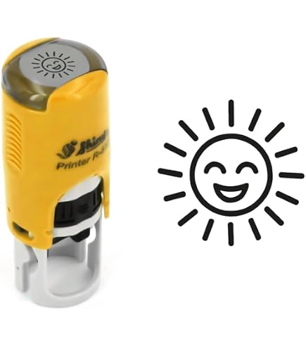 THE TWIDDLERS – 36 Tampons Auto-encreurs Emoji Pour Enfants, 10 Motifs Uniques Et 5 Couleurs, Parfaits Pour Fêtes, Sacs Cadeaux, Récompenses Scolaires