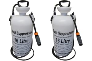 Moorcut Direct Ltd 2 X Dust Suppression Water Bottle 16L for Stihl Makita etc. Saws with Water Control Connector, White & Black