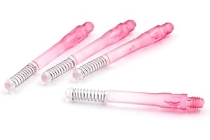 CUESOUL TERO AK7 Tiges de fléchettesCUESOUL TERO AK7 avec Ressort intégré télescopique de Couleur dégradée, Lot de 4 pièces