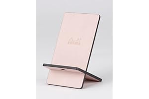 RHODIA 194416C - Supporto per Telefono Cellulare rosa - 8x8,5x13 cm - Fronte in Simil Cuoio - Collezione Home Office Rhodiarama - Organizzazione Ufficio & Archiviazione di Design