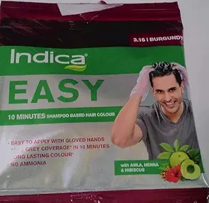 Indica Easy Mini Hair Color Burgundy, 18ml [Pack of 4]