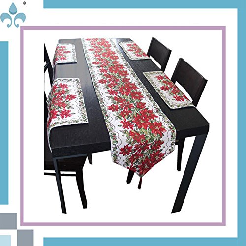 Preisvergleich Produktbild GGCCX Tischläufer Letzte Weihnachten Kollektion Jacquard Tischläufer