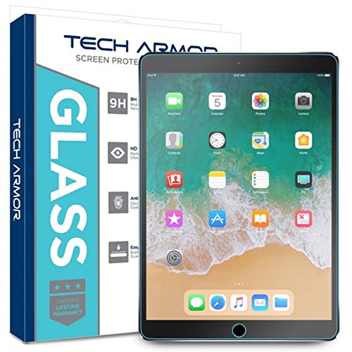 Tech Armor Ballistic Glass Screen Protector Designed for Apple iPad Air 3 (2019), iPad PRO 10.5 inch - Case-Friendly, Tempered Glass, Ultra-Thin, Scratch And Impact Protection [1-Pack]