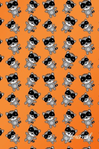 Preisvergleich Produktbild Journal: Orange cute raccoon notebook