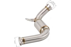 KYN For KTM Duke 390 2017-2020, Duke 125 200 250 2017-2019, RC390 RC200 RC125 Tuyau de liaison de collecteurs d'échappement de moto