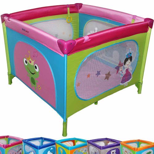 infantastic® KRB03-1 Travel Cot DIFFERENT DESIGNS (Kiss Me Frog)