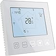 KETOTEK WiFi Smart Thermostat for Boiler 3A 220V Compatible with Alexa, Digital White Boiler Thermostat Programmable Tuya/Smart Life APP Remote Control, Dry Contact