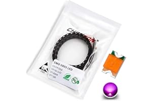 Chanzon 100 Stk. SMD 0805 (2 mm x 1,2 mm) Rosa LED-Dioden lichter 3V 20mA Glühbirne Lampen Elektronikkomponenten Anzeige Leuchtdioden