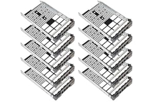 Heretom - 10 Unidades 3,5" F238F Bandeja de Disco Duro Caddie SAS/SATA Tray Caddy para DELL Poweredge Server T320 T410 T430 R515 R520 R610 R710 T610 T710 R720xd R730 MD3200 MD3600i