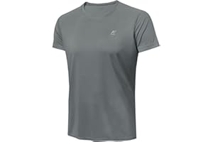 MEETWEE Men’s Rash Guard, Rash Vest UPF 50+ Short Sleeve T Shirt UV Sun Protection Top for Running Surfing Sports