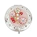 Imported Vintage Pocket Handbag Compact Makeup Cosmetic Mirror Folding Red Rhinestone RS.560.00