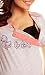 Happy Mama Women's Maternity Nightie Robe Hospital Set Nursing Nightshirt. 385p (Coral, UK 18, 2XL)