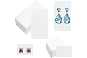 DanziX 200 Display per Orecchini,Biglietti per orecchini, schede di visualizzazione per collane, porta biglietti per orecchini, per Orecchini Collana confezionare e appendere