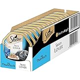 Sheba Katzenfutter Nassfutter Sauce Lover mit Thunfisch, 11 x 85 g