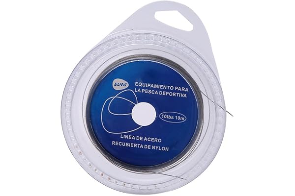 Ligne de pêche fil d'acier de pêche traçage d'acier inoxydable 10 mètres avec 12pcs douilles de sertissages