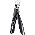 MelodySusie Acrylic Nail Clippers, Adjustable Stainless Steel Nail Tip Cutter, Professional Nail Trimmer for Acrylic Artificial Fake False Polygel Nails, Manicure Tool, Nail Salon Supply, Black