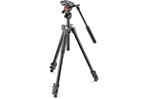 Manfrotto MK290LTA3-V, 290 ljusstativ med befree levande vätskehuvud, vätskedragssystem, aluminium, för vlogging, live-journa