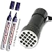 Produktbild UV Flashlight Leuchte / Taschenlampe, 21 LED, 395nm Spar-Set (mit 2 UV-Marker)