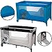 Baby Travel cot Friends Comfort (120 x 60 cm) with mattress (MARINE/LIGHT BLUE)