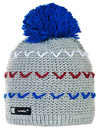 Beanie Hat WOOLLY Knitted Cookies Eskimo Style Wool with Ponpon Men's Women's Winter Warm SKI Snowboard Hats