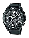 Casio Herren-Armbanduhr XL Edifice Analog Quarz Leder EFR-538L-1AVUEF