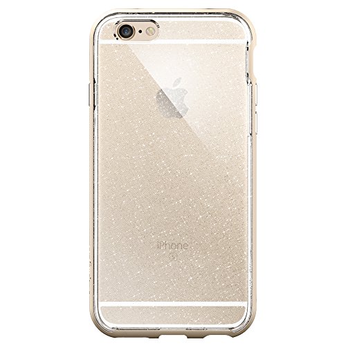iPhone 6S Case, SpigenÂ® iPhone 6 Case Cover [Neo Hybrid EX] with Flexible Inner Bumper and Reinforced Hard Frame for iPhone 6s/6 - Glitter Champagne Gold - 035CS21418