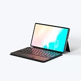 Aksesuarcim Samsung Galaxy Tab S11 SM-X730 X736B ile Uyumlu Kılıf Klavyeli Kalem B&ouml;lmeli Bluetooth Bağlantılı Standlı Tablet 