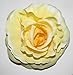 Large Pale Yellow Camellia Rose Flower Hair Clip or Brooch Vintage 1950s Bridal Prom Rockabilly j99 *EXCLUSIVELY SOLD BY STARCROSSED BEAUTY*