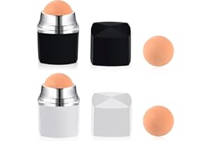 DASHUAIGE 2 Stücke Oil Absorbing Face Roller set with 2 Stücke Ölabsorbierender Ersatzkugel Ölabsorbierender Gesichtsroller Volcanic Oil-Absorbing Roller für Gesichts-Hautpflegewerkzeug