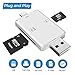 Price comparison product image SD Card Reader Adapter, USB Card Reader, 2 in 1 Lightning & USB Memory Card Reader Camera Viewer for TF/SD Card for iPhone & PC & Laptop,APP Needed for iOS Devices