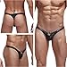 Produktbild RJE Sexy Herren Erotik Leder Thong Reizwäsche Slips Unterhose Unterwäsche Boxershorts