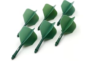 CUESOUL 6 Piezas Rost Eje de dardo Integrado y Plumas