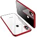 Produktbild TORRAS iPhone X Hülle [Nur für iPhone X], Silikon Durchsichtig Dünn Schutzhülle Transparent Handyhülle Kratzfest Klar Soft TPU Slim Case Clear HandyHulle für iPhone X - Rot