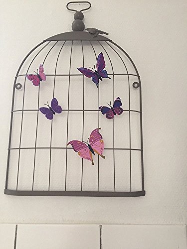 Yimmi 24 Stück 3D-Aufkleber Schmetterlings-DIY Wand-Aufkleber-Ausgangsdekor Whiteboard Magnete - 6
