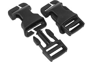 WarmHeartting 2 Stück 2,5 cm QASM Quick Attach Surface Mount Buckle Taktische Mil-Spec MOLLE PALS Gurtband Airsoft Jagdweste Modularer Befestigungspunkt